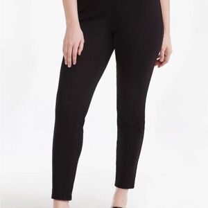 TIME and TRU Womens Jeggings Size 22 Black Pull On Pockets New